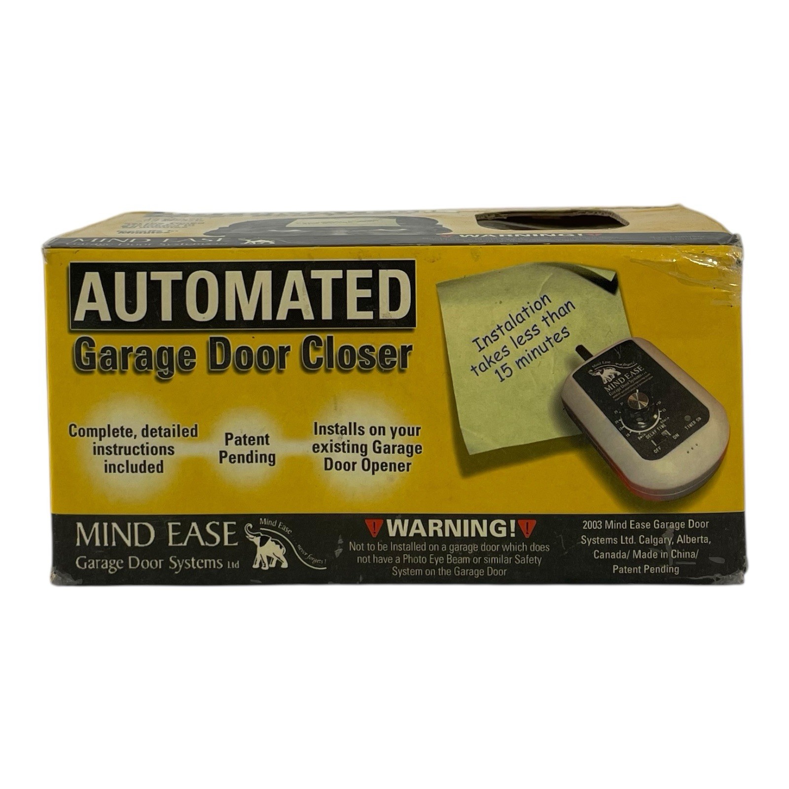 Mind Ease Automated Garage Door Closer
