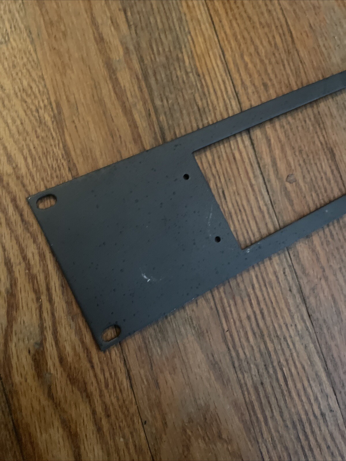 Blank Black Grey Two 2 Rack Space Panel Heavy Duty Steel Spacer Mount Hole #3