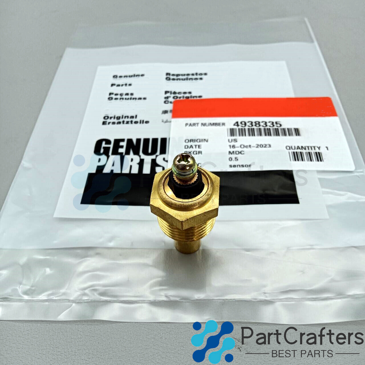 Genuine OEM Temperature Sensor 4938335 fits for Cummins Engine 4BT 6BT
