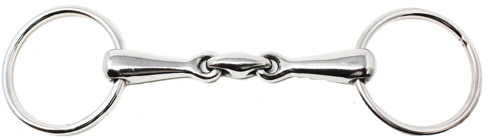Stainless Steel Loose Ring Dog Bone Snaffle Horse Pony Bit 4 1/2" Mouth 35522A