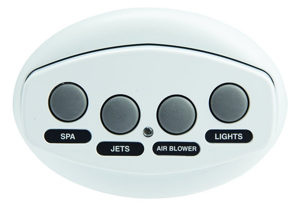 Pentair 521885 iS4 Four-Function Spa-Side Remote, White, 100 Foot Cord,...