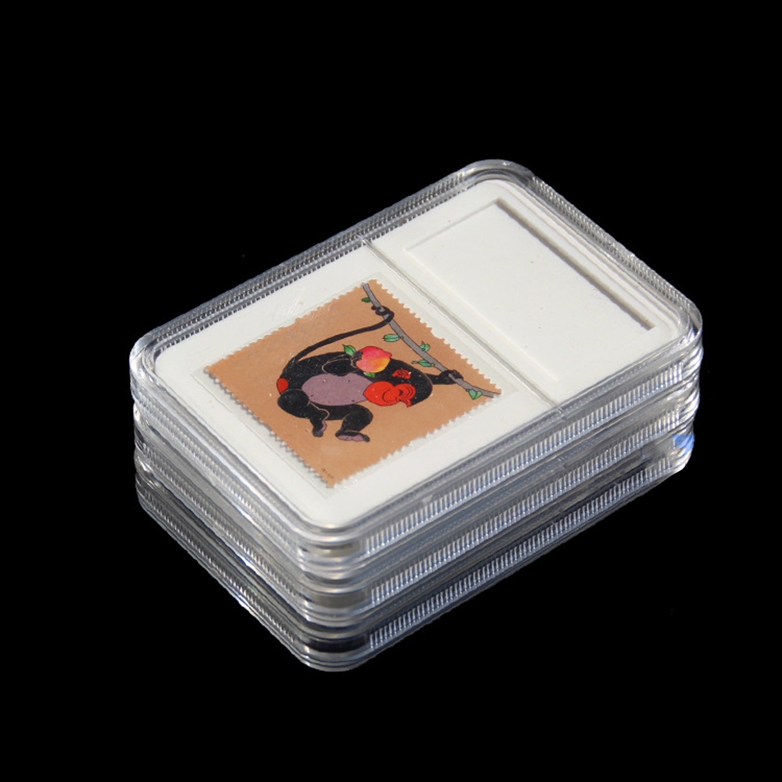 Stamp Protection Case Adapted To Graded and Authenticated Stamps.