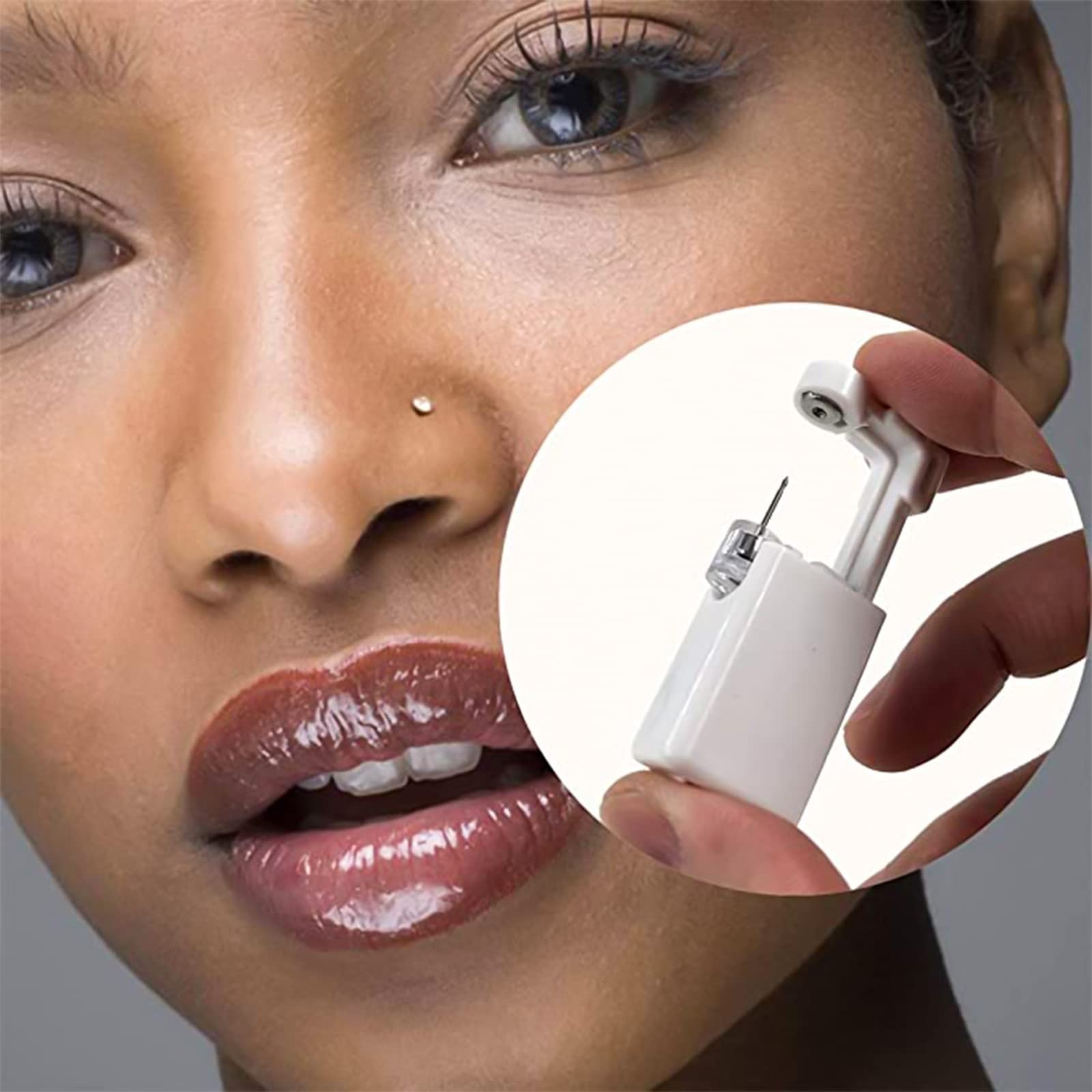 Nose Piercing Gun - 2 Pack Self Nose Piercing Kit Unit Disposable Nose Pierci...