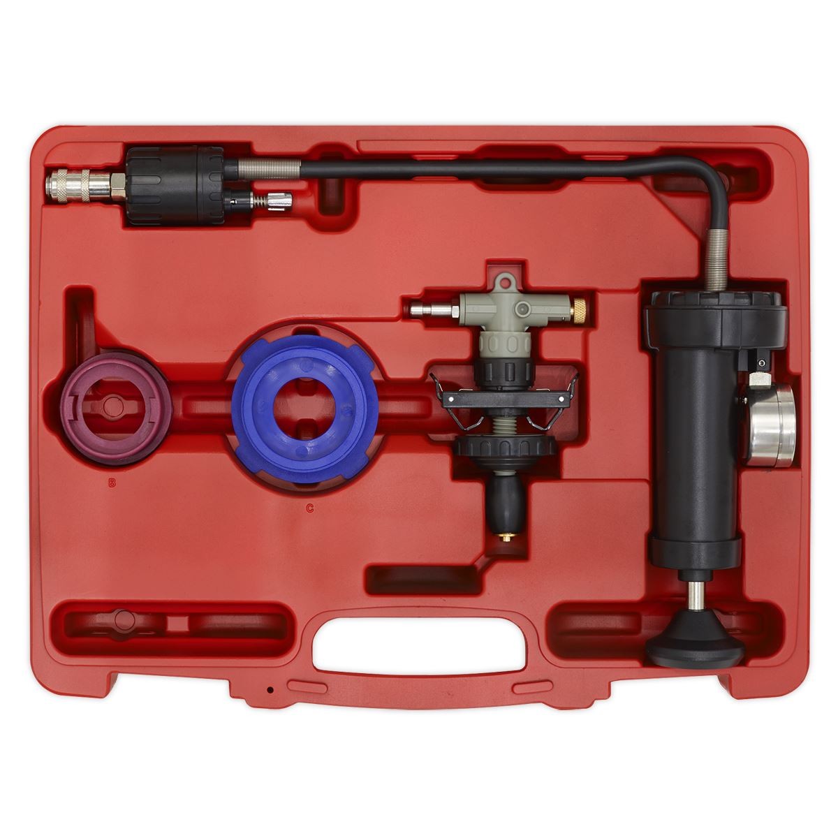 Sealey VS0012 Cooling System Pressure Test Kit 4pc