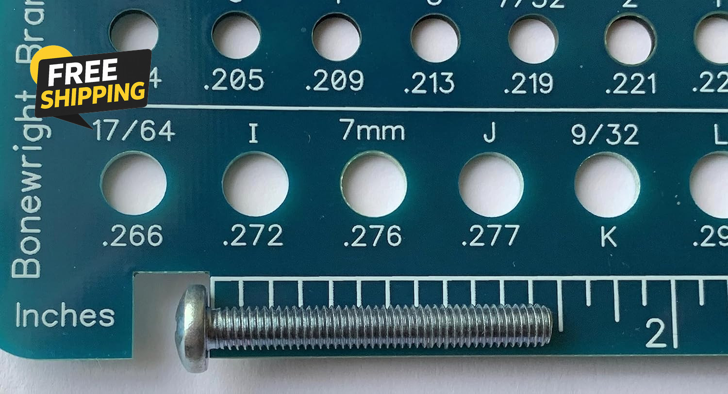 Holistic Drill Bit Gauge - 3 Drill Bit Gauges in One