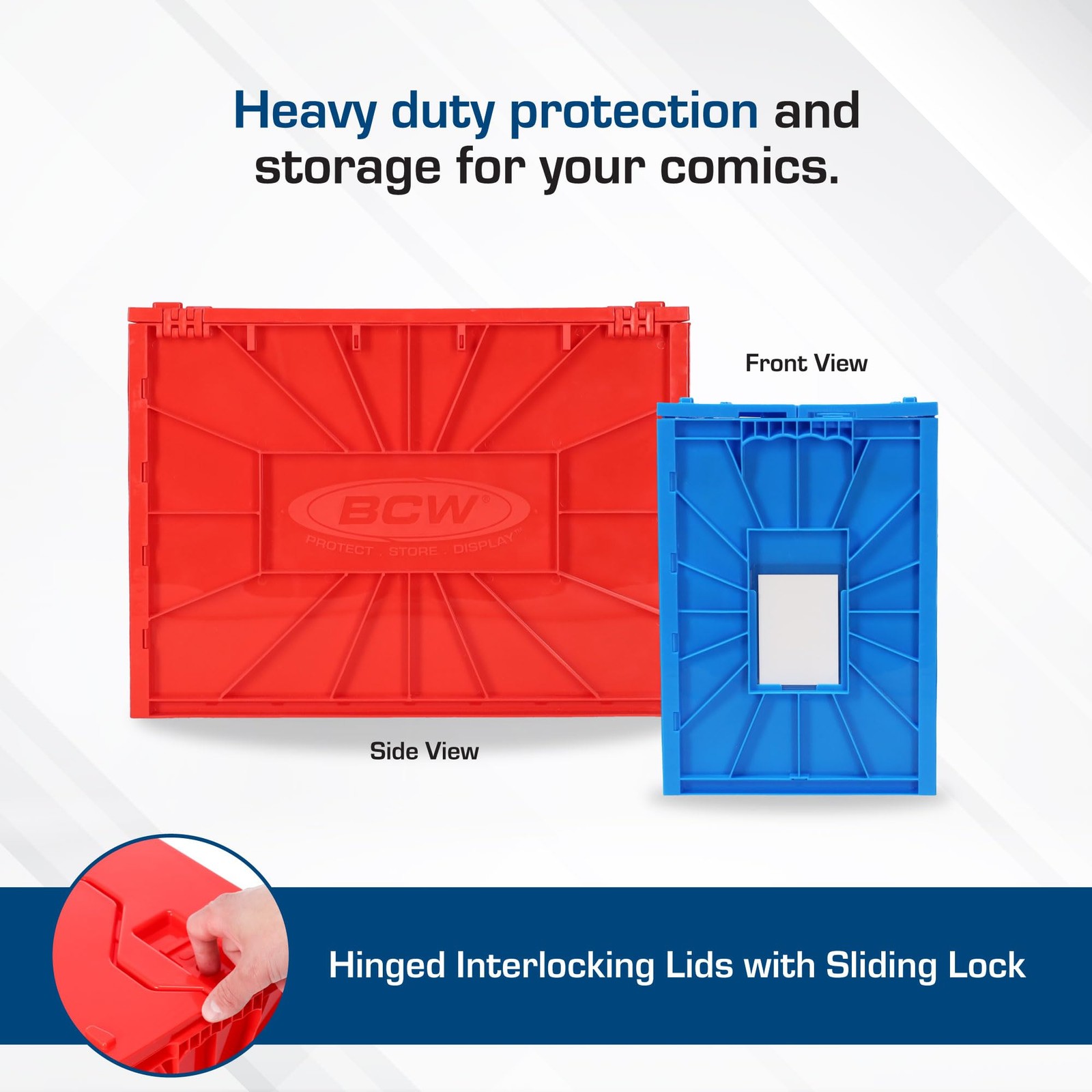 Bcw Red Short Comic Bin Set Comic Book Organization For Comics