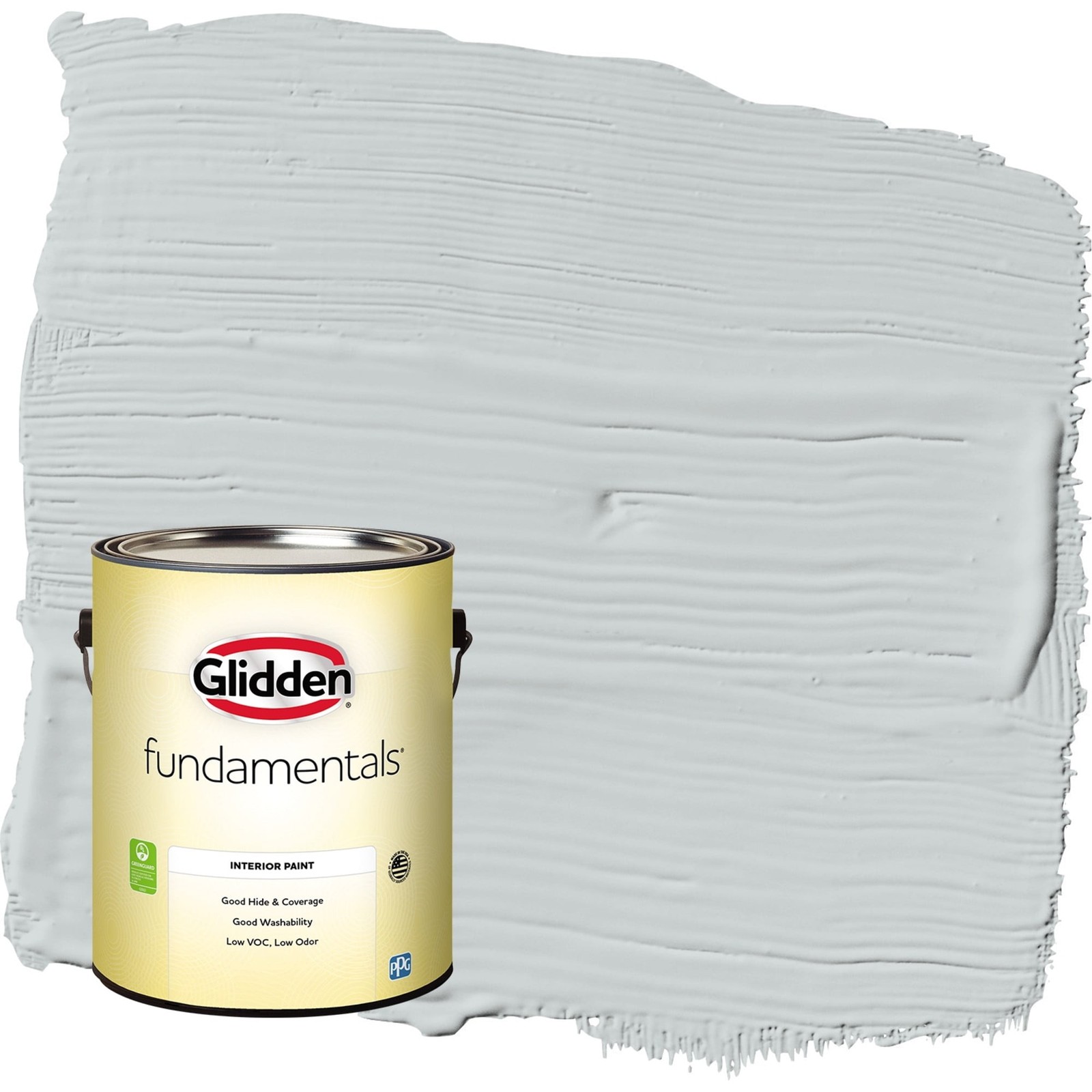 Fundamentals Grab-N-Go Ghost Whisperer / Gray Blue Flat Interior Paint 1 Gallon