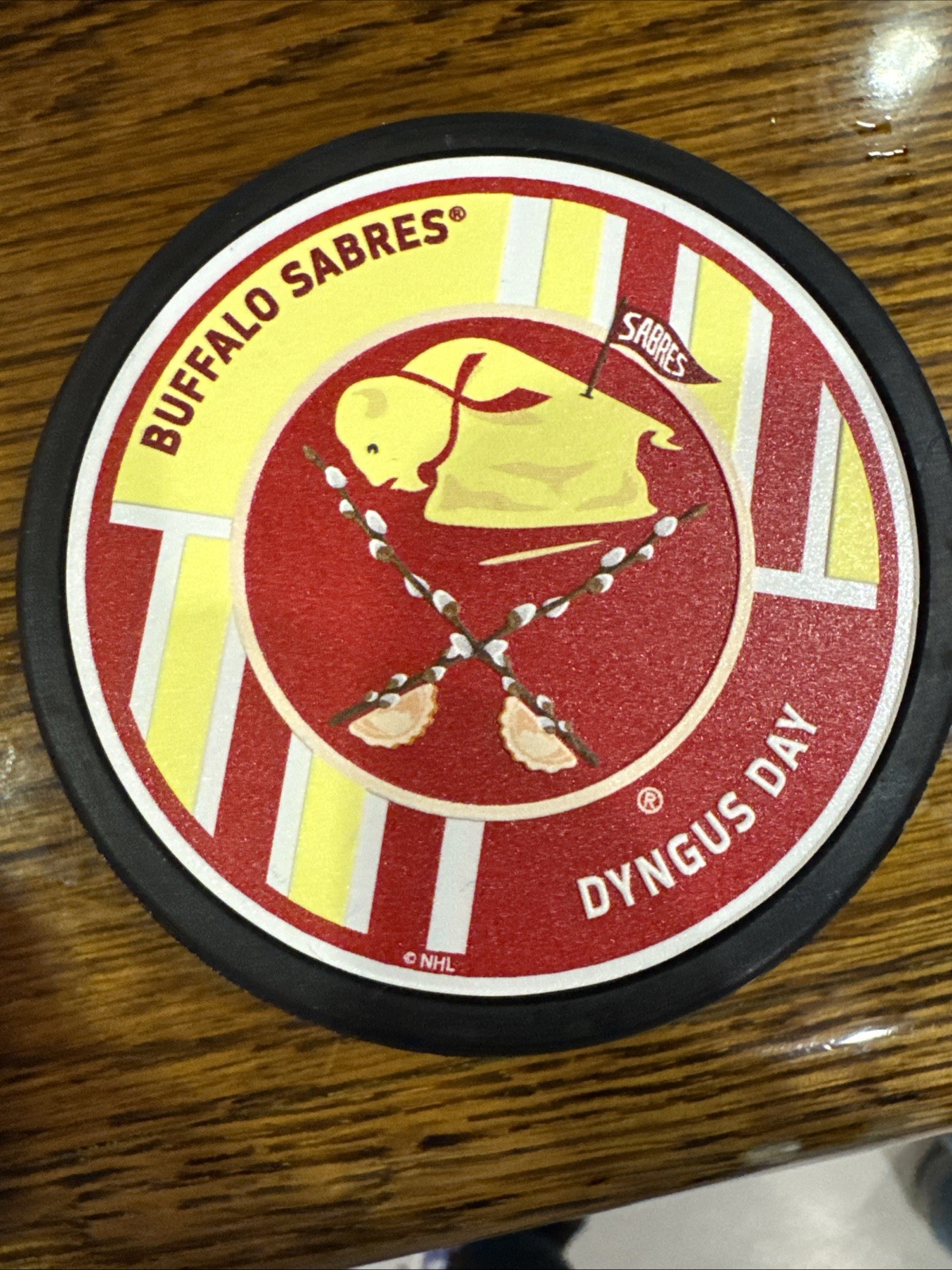 Buffalo Sabres Limited Edition Dyngus Day Puck 4/6/26 collector piece! 💎