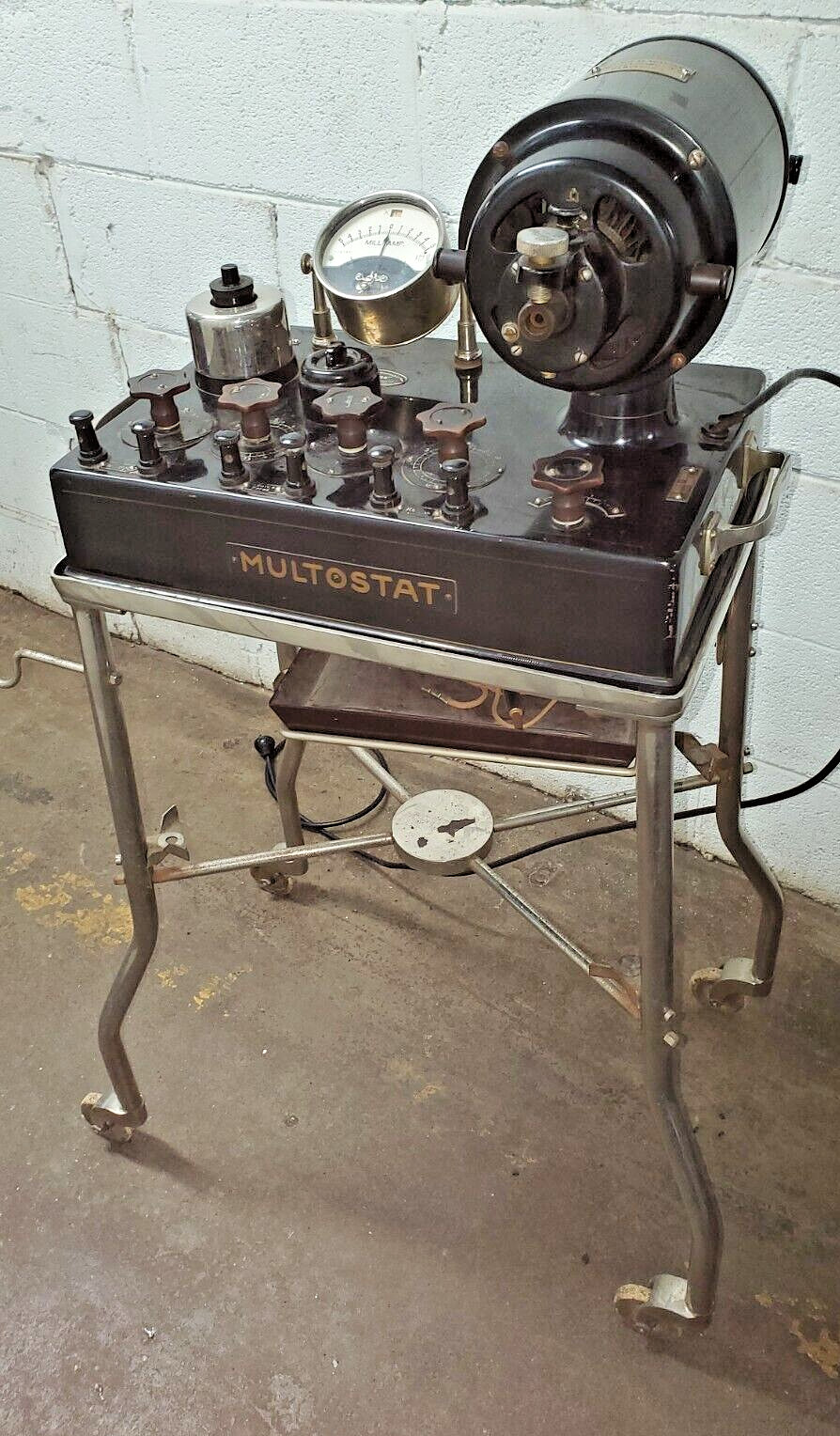 Multostat Electroshock German Antique Medical early 1900s WWI Quackery -TV Prop!