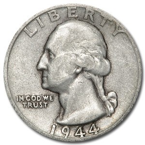 1944-S Washington Quarter Good/VF