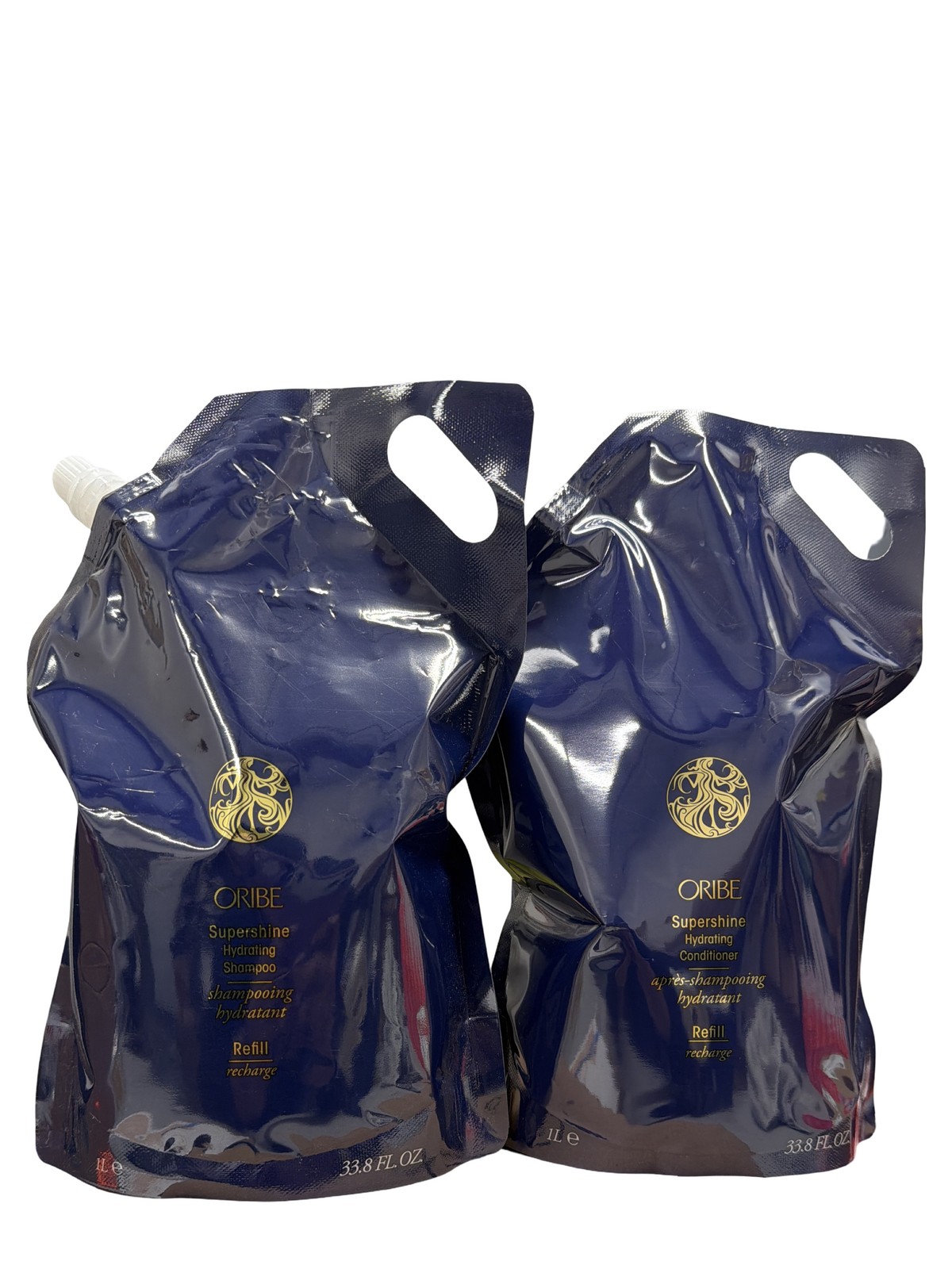Oribe DUO Refill Supershine Hydrating Shampoo And Conditioner  33.8 oz
