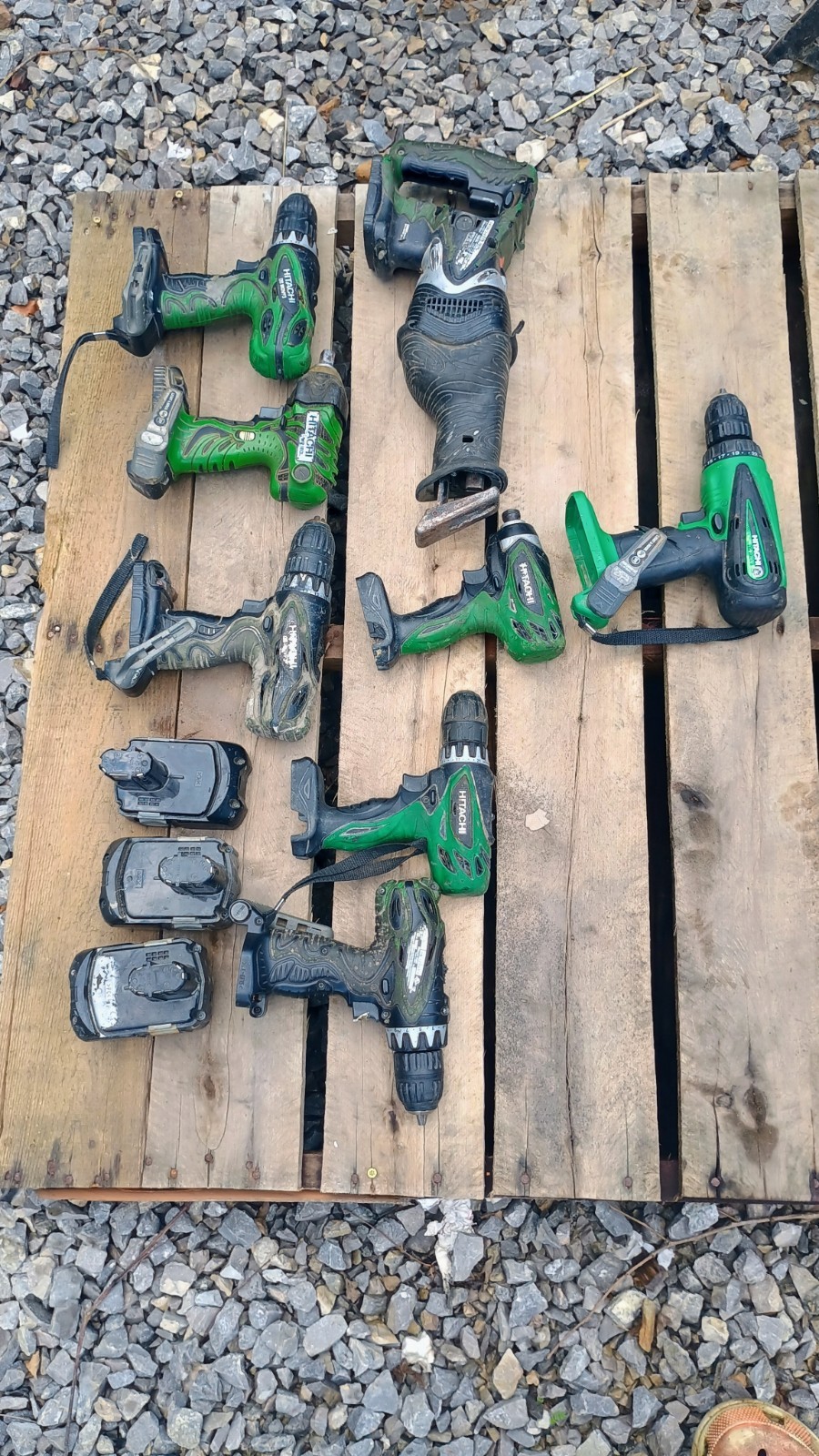 Hitachi 18v Cordless Impact Driver Drills Recip Saw Battery MEGA LOT READ