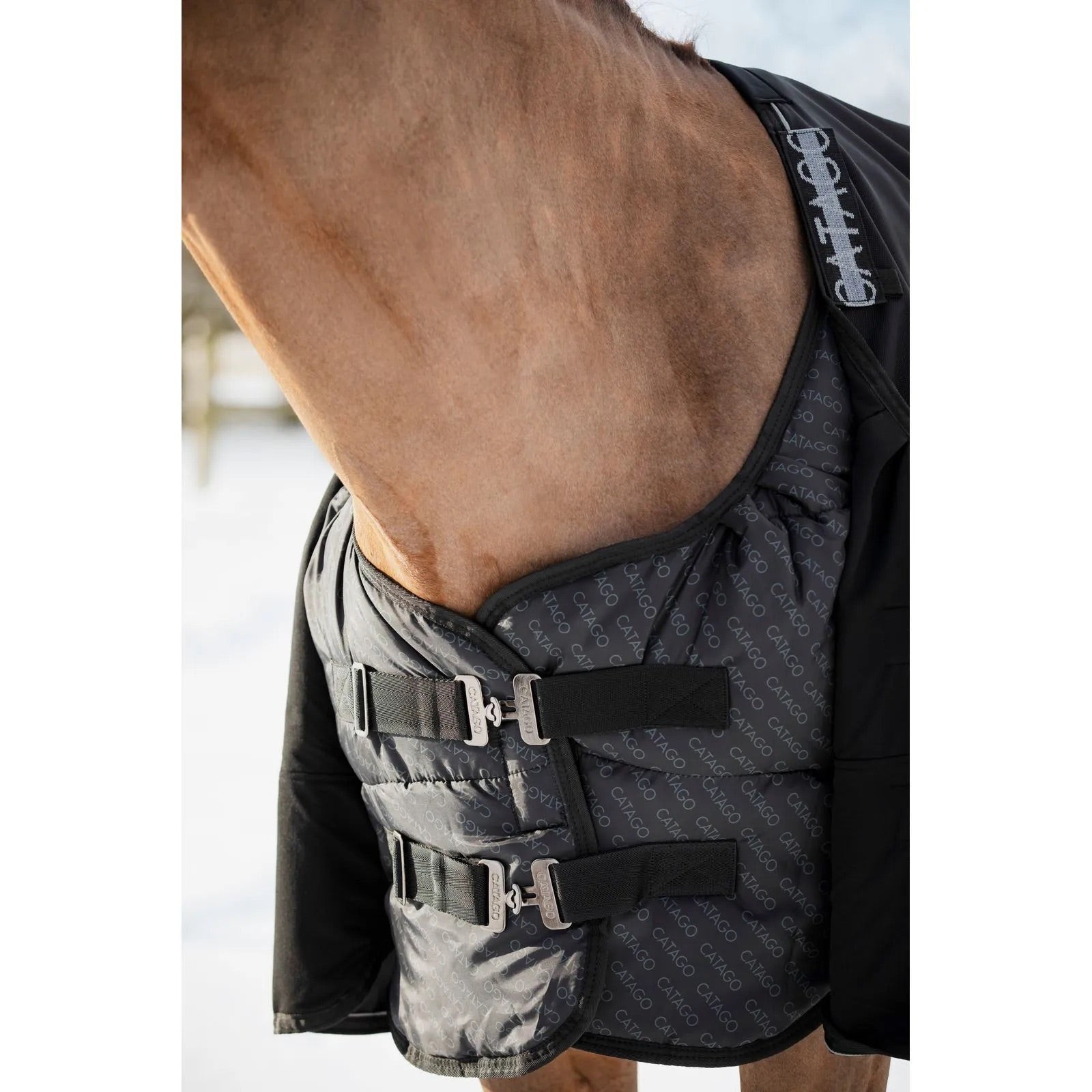 Catago FIR-Tech Turn-Out Horse Rug Liner - 100G, 200G, 300G Fiberfill - Black