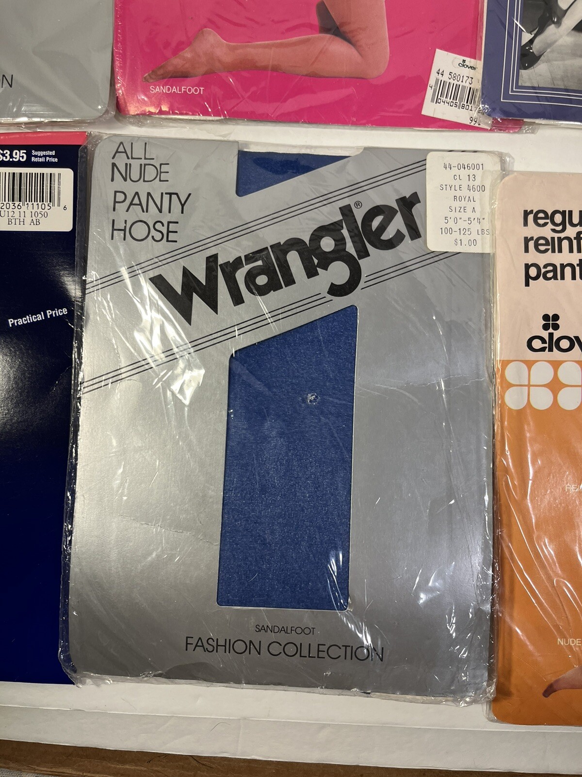 Vintage NOS 7 Pairs Size A B Small Medium Pantyhose Wrangler Silkies Hanes Too
