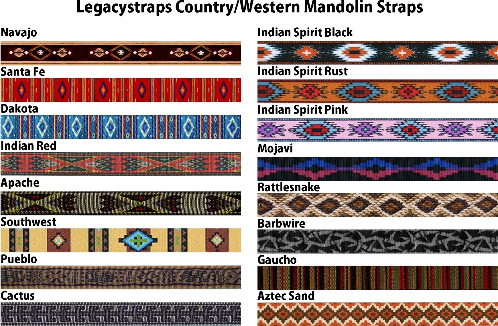 Legacystraps Mandolin Strap Ukulele Strap Flamethrower Design