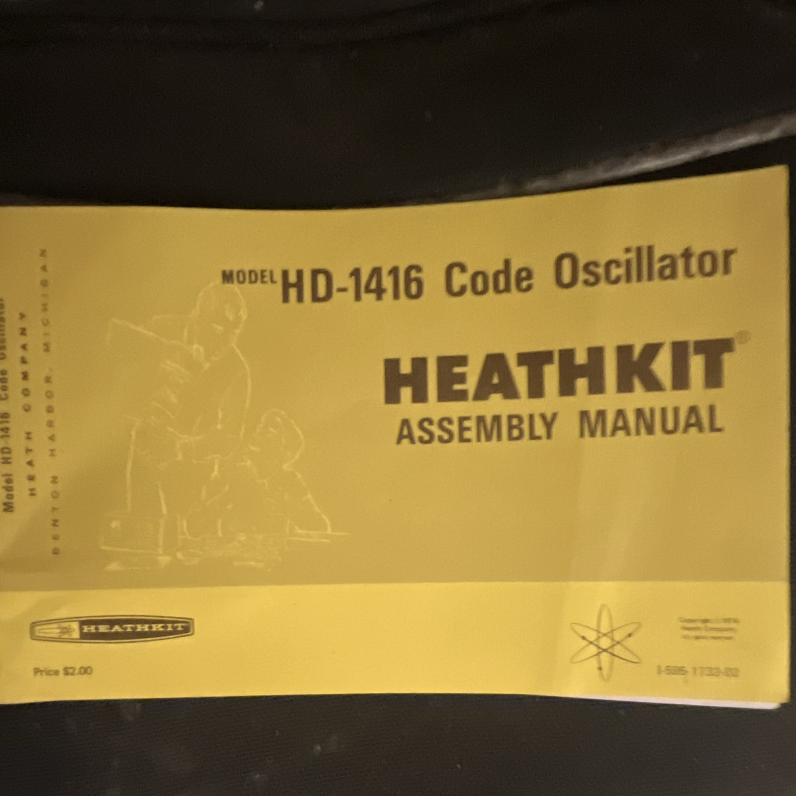 Heathkit HD-1416 Code Oscillator Assembly Manual 1970s Vintage English