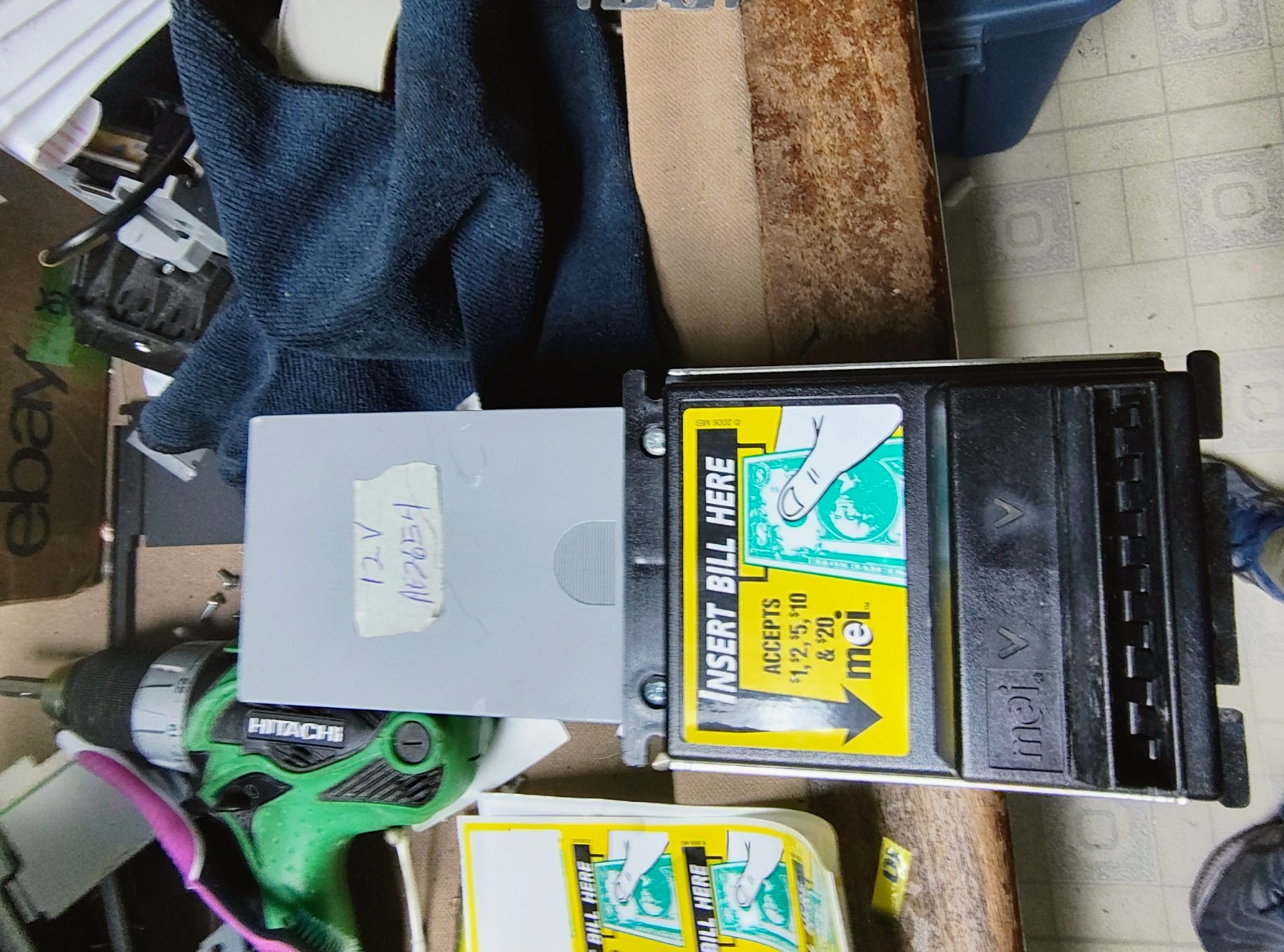 1 Mars Mei Ae 2654 u5e 12v  Bill Acceptor 1/5/10/20 bills