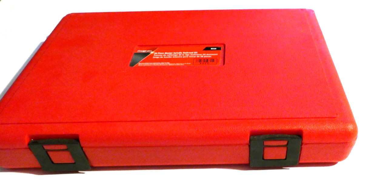 NEW Snap-on™ 20pc Master Spindle Rethreading Kit RD20 in Case UNused