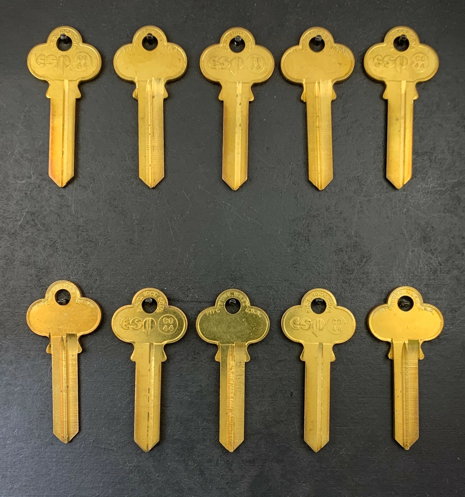 Lots of 2/5/10 CO44 1001MA Type 6 Pin Key Blanks for Corbin X1-57B1-6 Keyway