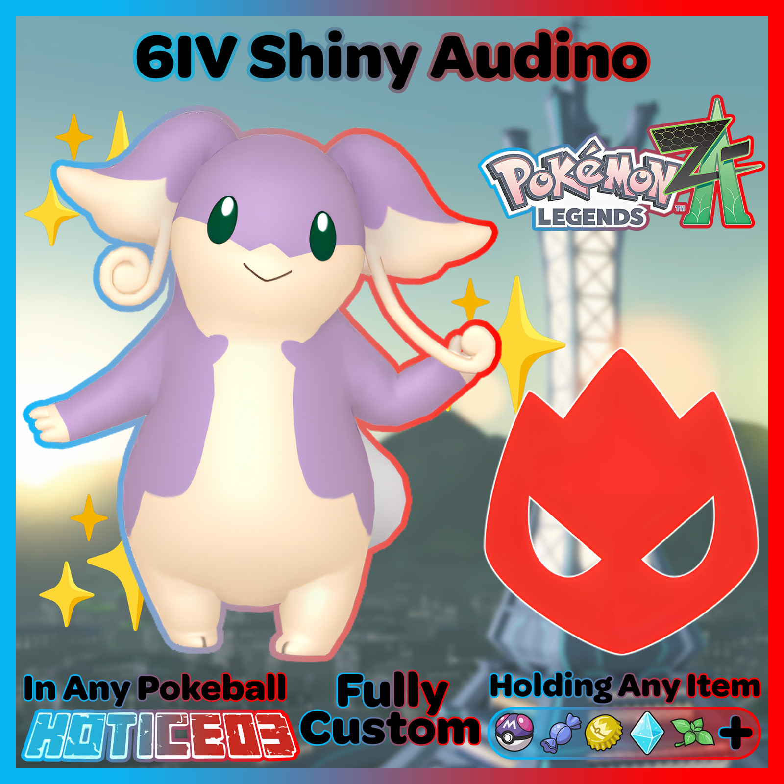 ✨ Shiny Alpha Audino 6IV + EVs ✨ Pokemon Legends ZA 🚀 Fast 🚀