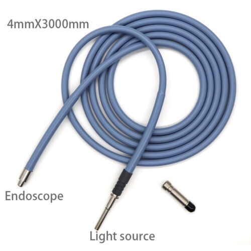 4mmX3M for Storz/Wolf STRYKER/ACMI Surgery Optical Cable Endoscopy Light Source
