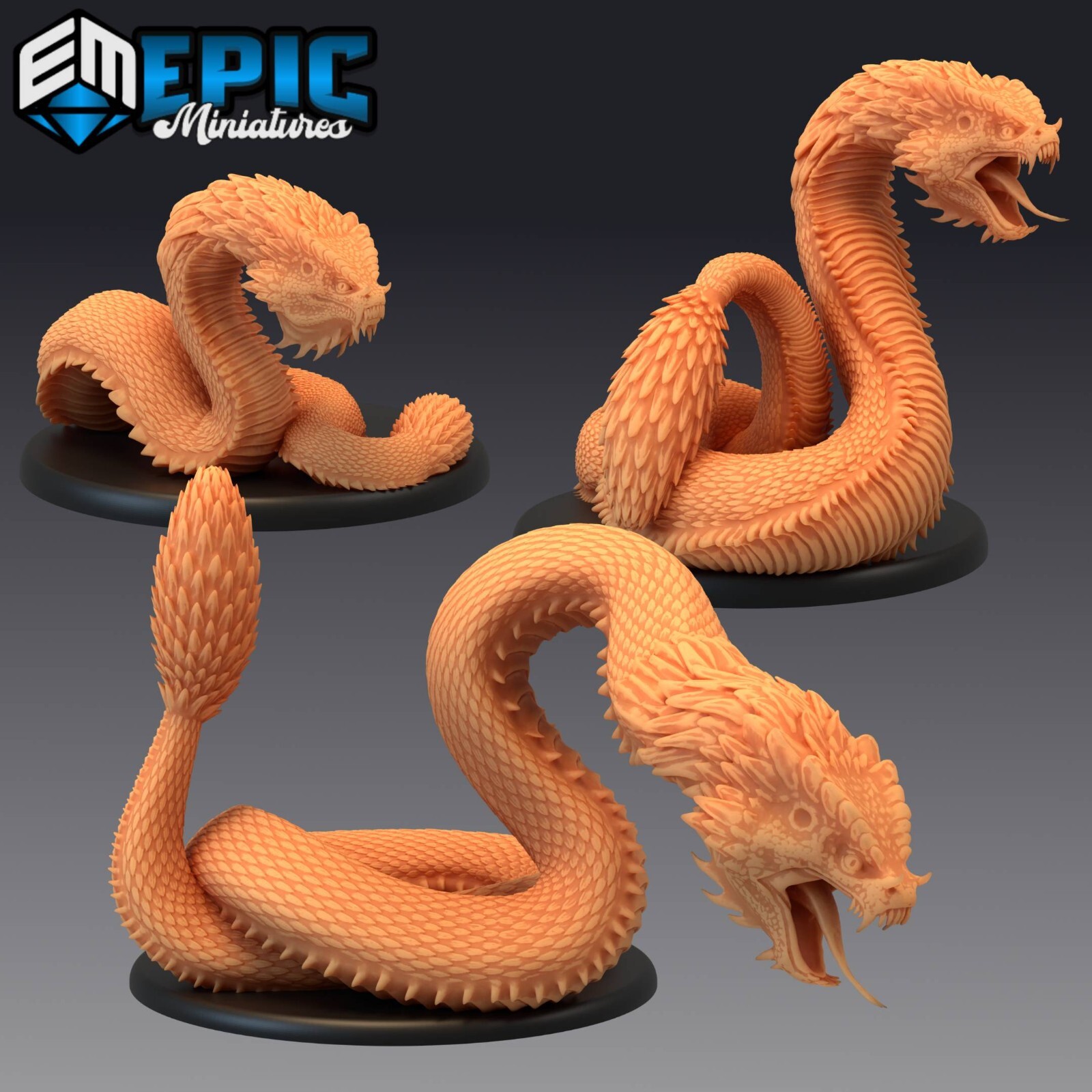 Epic Miniatures Fantasy 28mm- BASILISK Dungeons and Dragons DnD Miniature