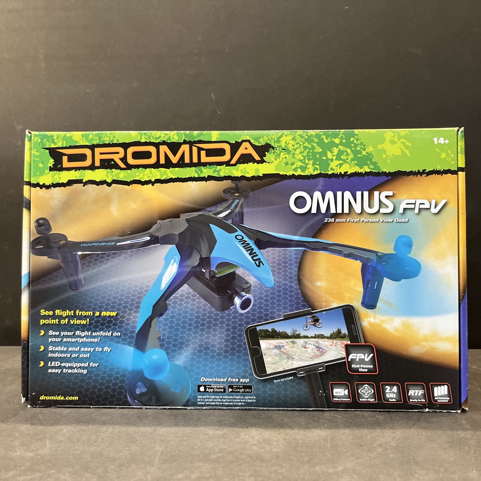 Red Dromida Ominus FPV UAV Quadcopter RTF HD Camera Drone Radio System & App