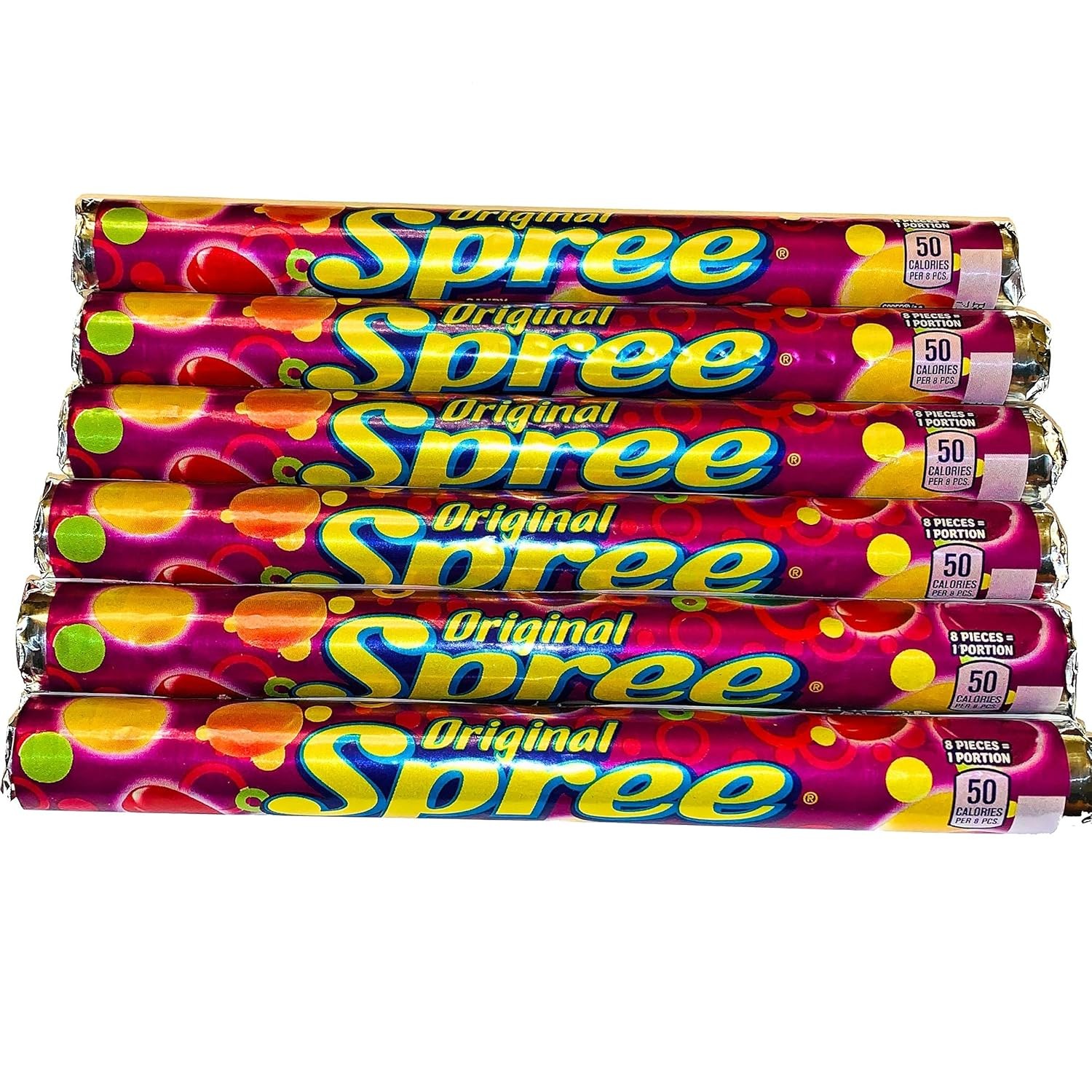 Spree Original Candy | 1.77 oz Tubes | 6 Pack