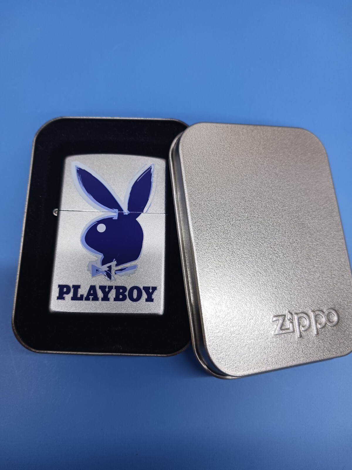 Zippo Playboy Bunny 3D Satin Chrome 21020