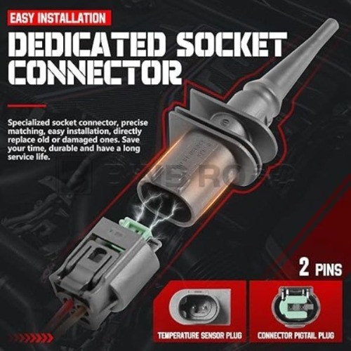 Ambient Outside Air Temperature Sensor Connector Pigtail Sensor+connector Wire