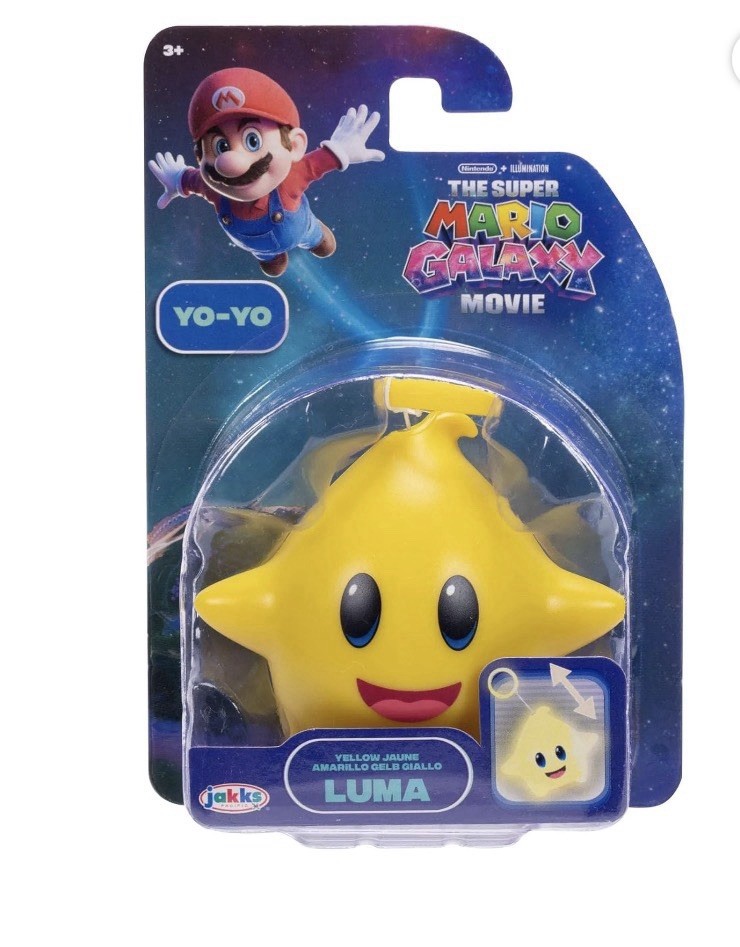 Jakks Super Mario Galaxy Movie Luma Yellow Glow-in-the-Dark Yo-Yo 2026