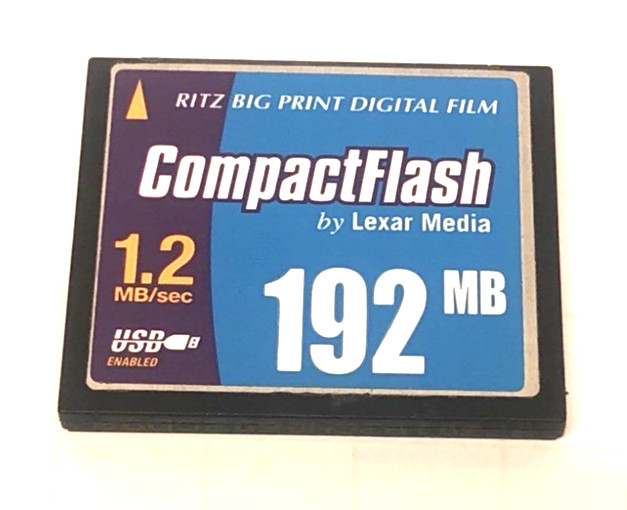 192MB COMPACT FLASH MEMORY CARD