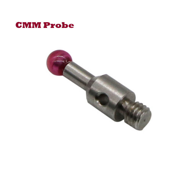 2Pc Cmm Touch Probe Stylus 6mm Ruby Ball Tip 10mm Length Tungsten Carbide Stem