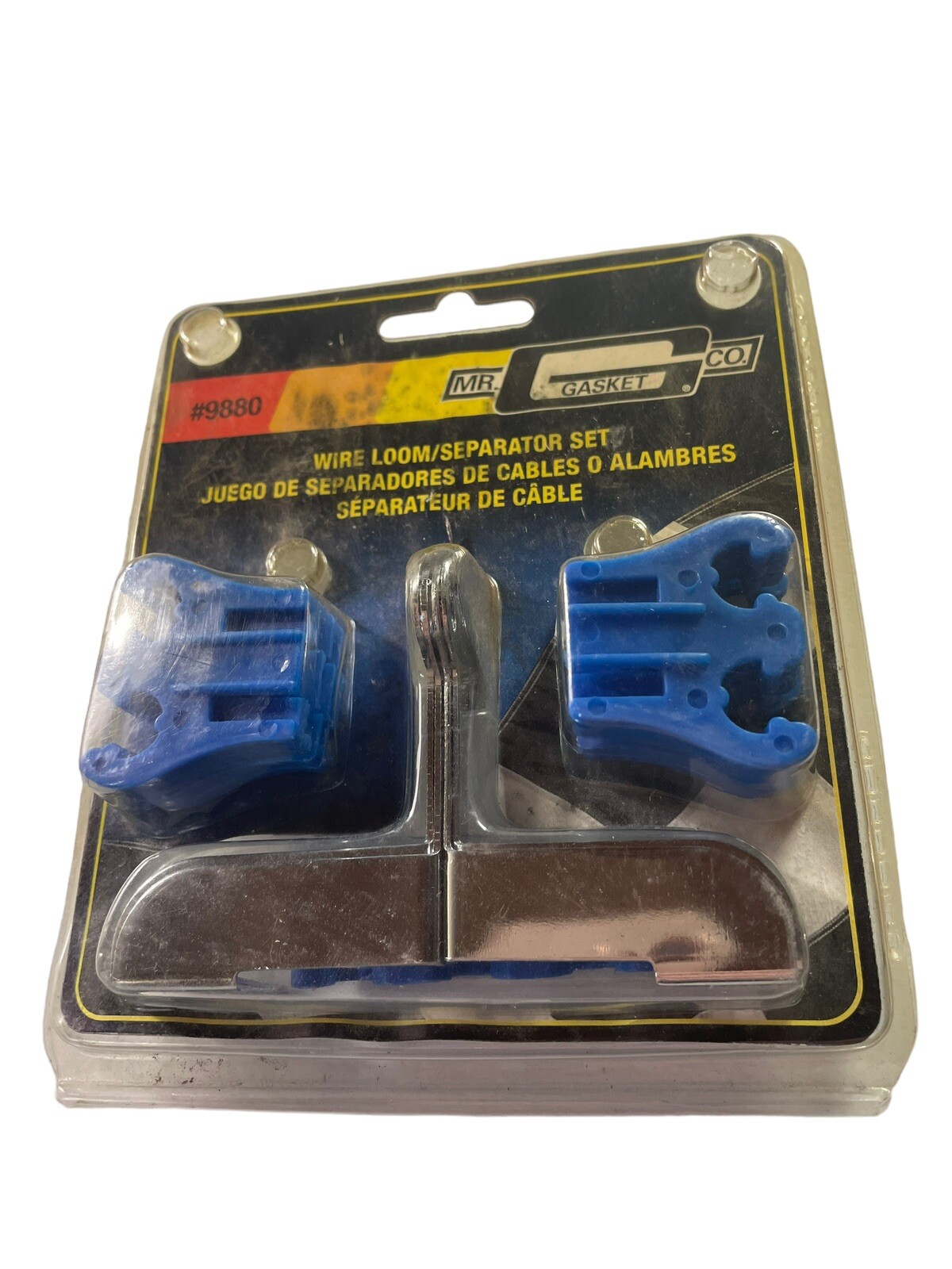 Mr Gasket Wire Loom Separator Set 4 #9880 Blue 7 & 8mm Wires Competition Style