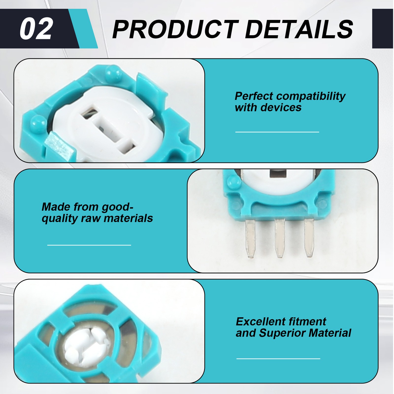 100PCS Joystick Potentiometers Sensor Module Kit for 10K Controllers 3D4827