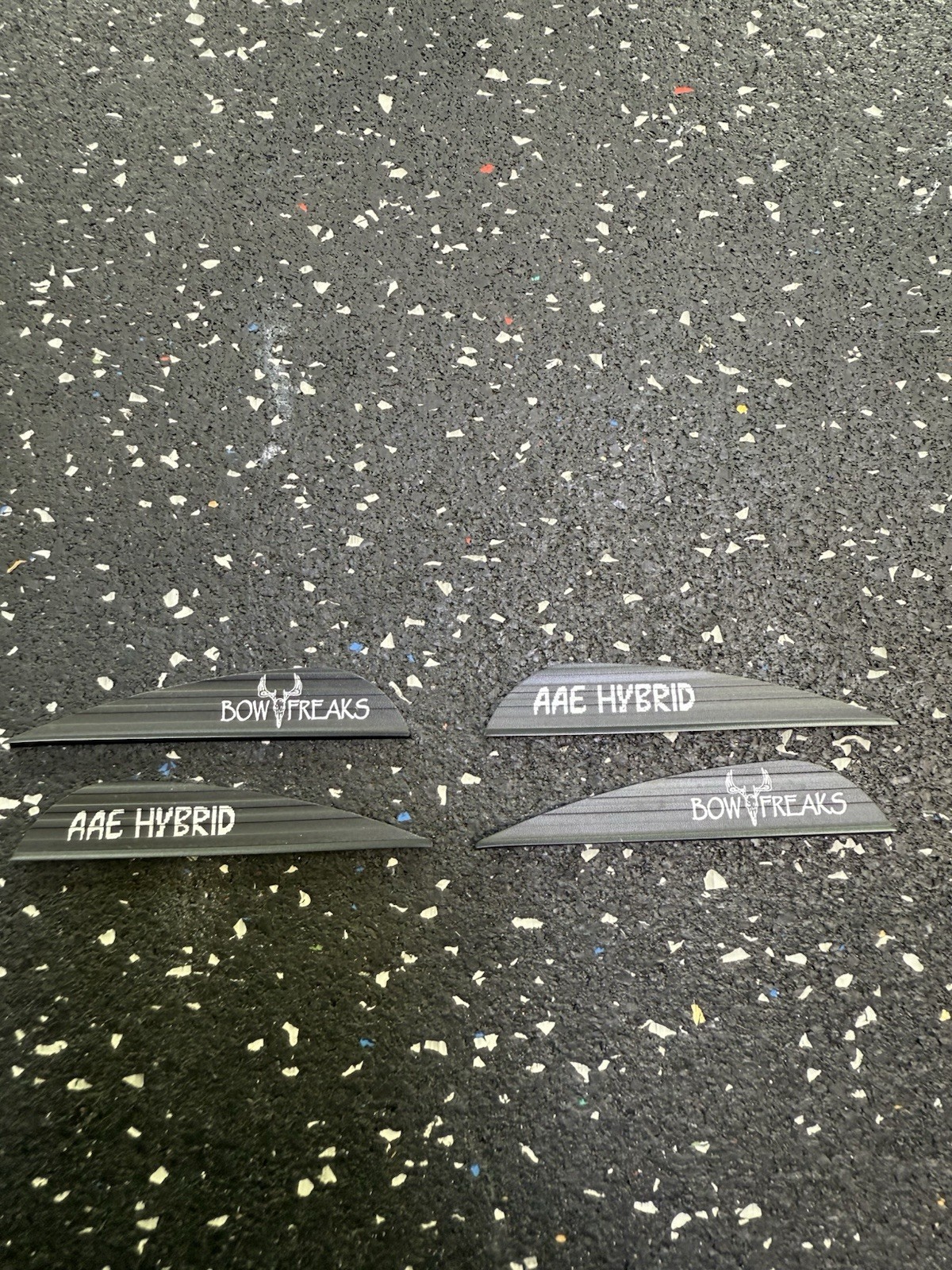 AAE Hybrid 26 Custom Bowfreaks Vanes 100 pack Black