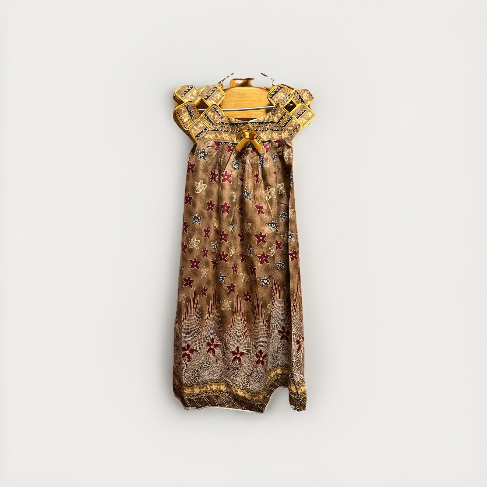 African Pagne Dress,size Large, Cameroon, Tribal, World, Culture, Wax Printed