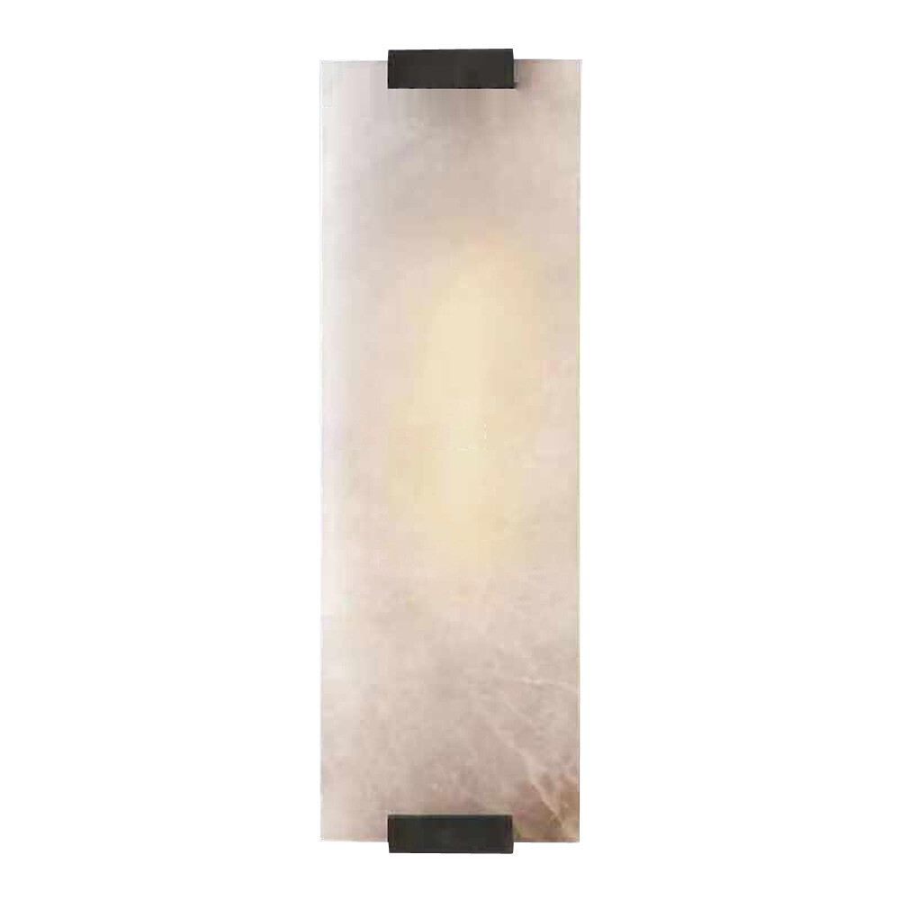 Wall Lamp Hand Carved Alabaster Rectangular Sconce Room Lighting Home Decor