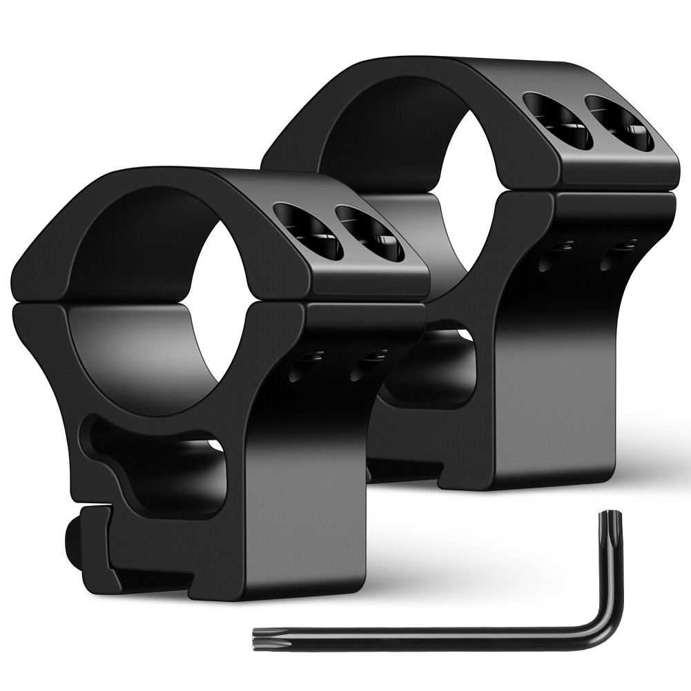 2 Pieces 1 inch Dovetail Scope Rings Mount for 20 mm Dovetail Rails Scope Mount