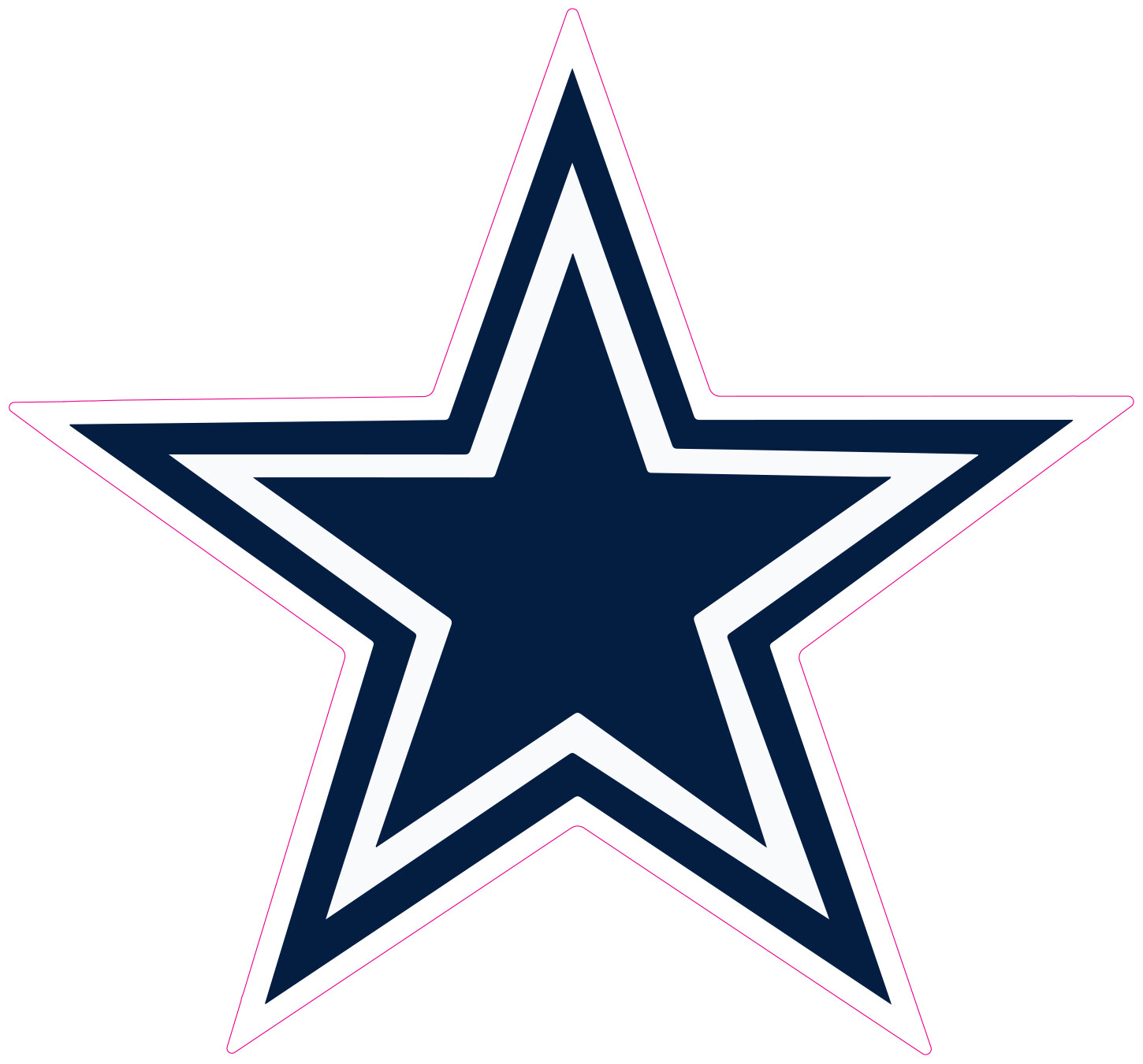 (NOT A PATCH) Dallas Cowboys Football HTV Heat Transfer Vinyl Iron On