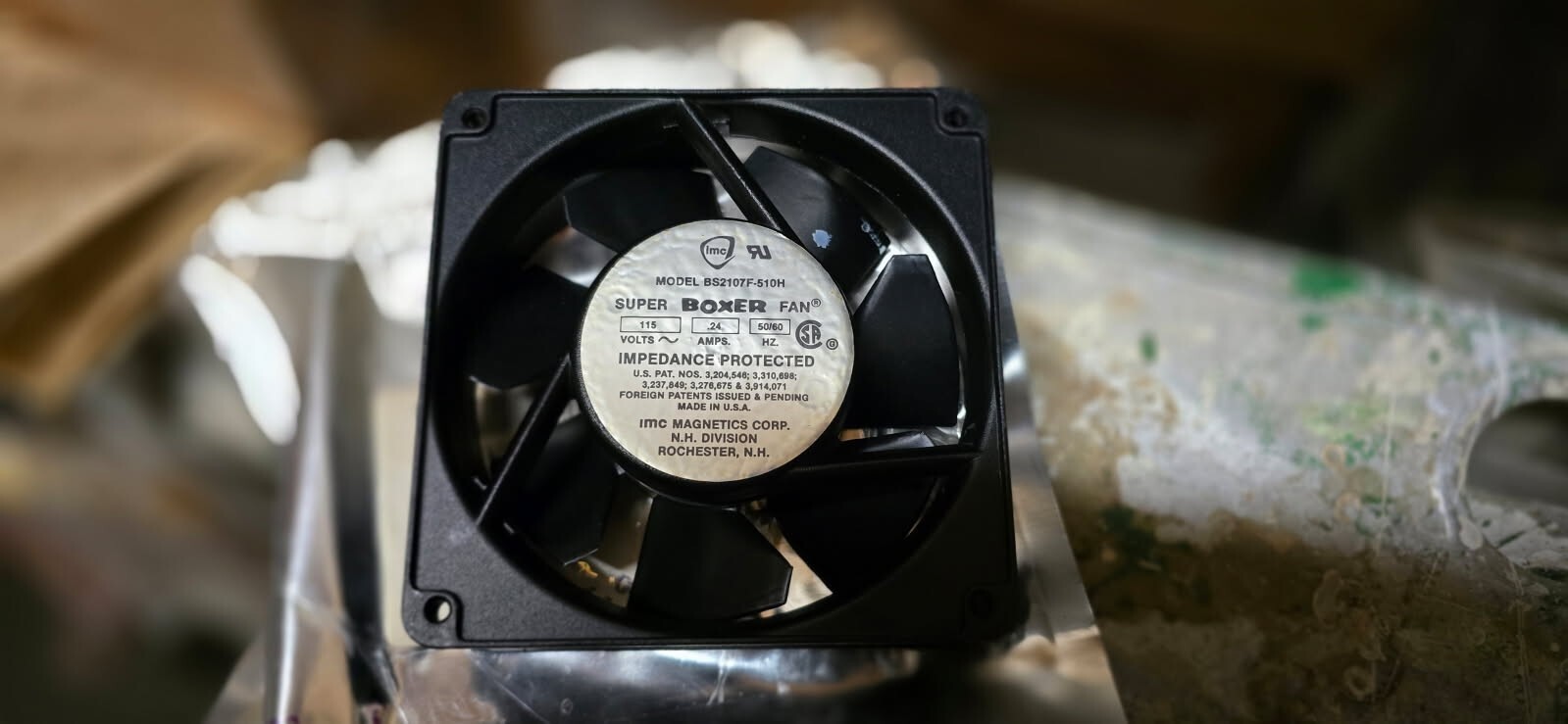 IMC MAGNETICS CORP NEW HAMPSHIRE SUPER BOX FAN BS2107F510H 4140-01-193-2599