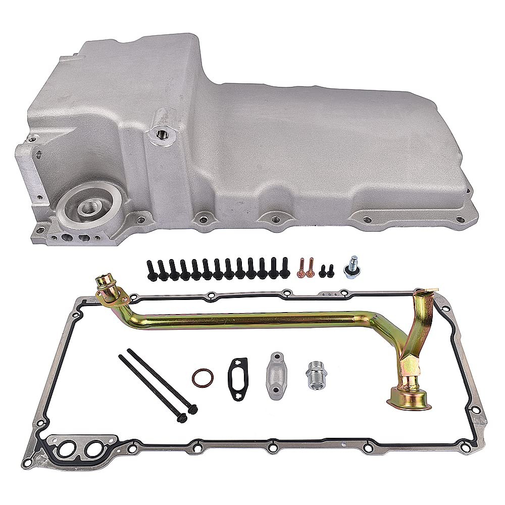 NEWZQ 302-1 LS Swap Retrofit Aluminum Oil Pan LS1 LS2 LS3 LS6 Rear Sump,...