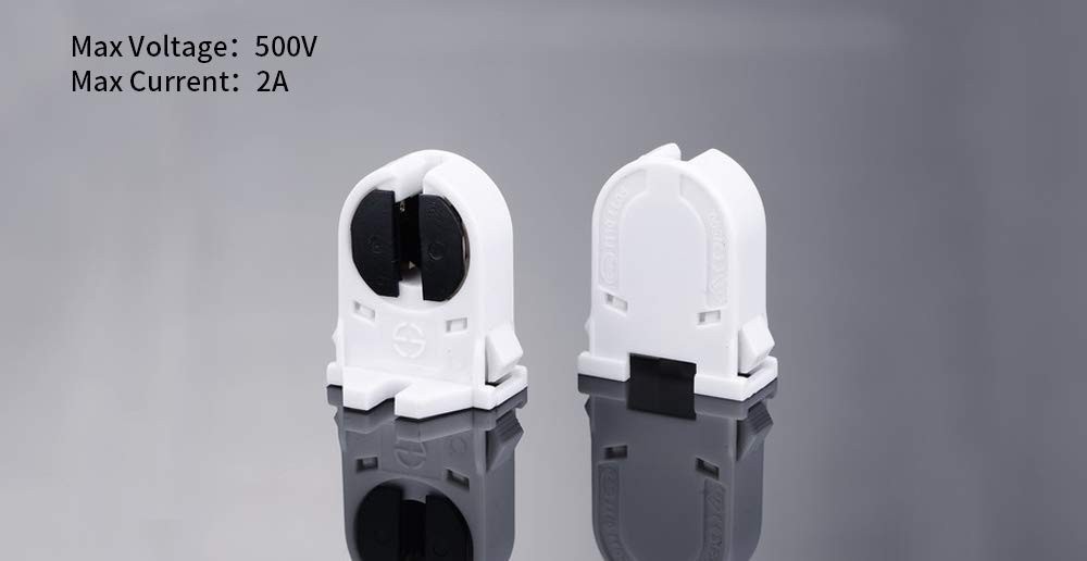 T5 Light Socket, T5 Lamp Holder G5 Base Non-Shunted Turn Type Led Fluorescent...