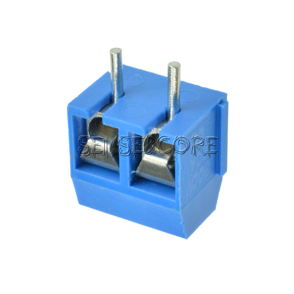 10pcs KF301-2P 5.08mm Blue Connector Terminal Blue Screw Terminal Connector 2P-
