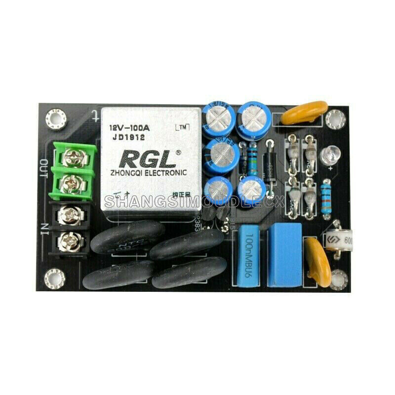 100A 220V Class A Power Amplifier Soft Start Delay Temperature Protection Board
