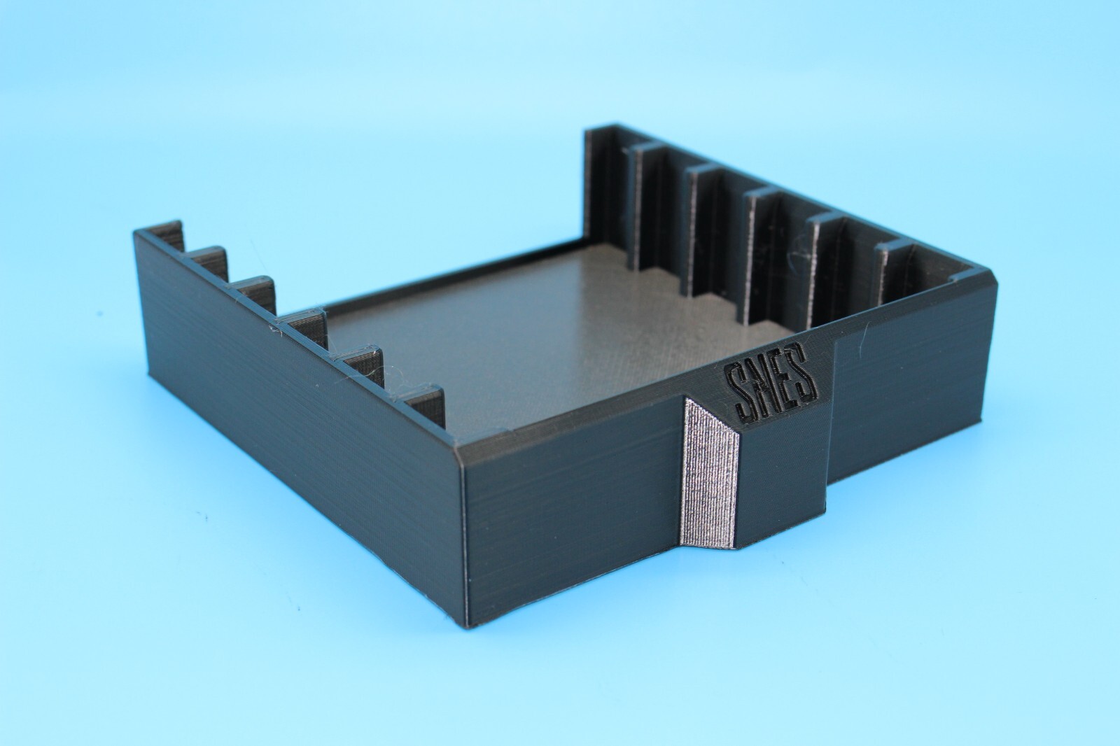 Black SNES Game Cartridge Holder Super Nintendo Display Tray