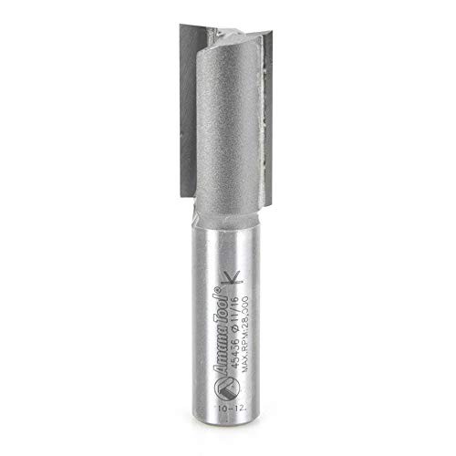 Amana Tool 45436 Carbide Tipped Straight Plunge Router Bit 11/16" D 1-1/4" CL