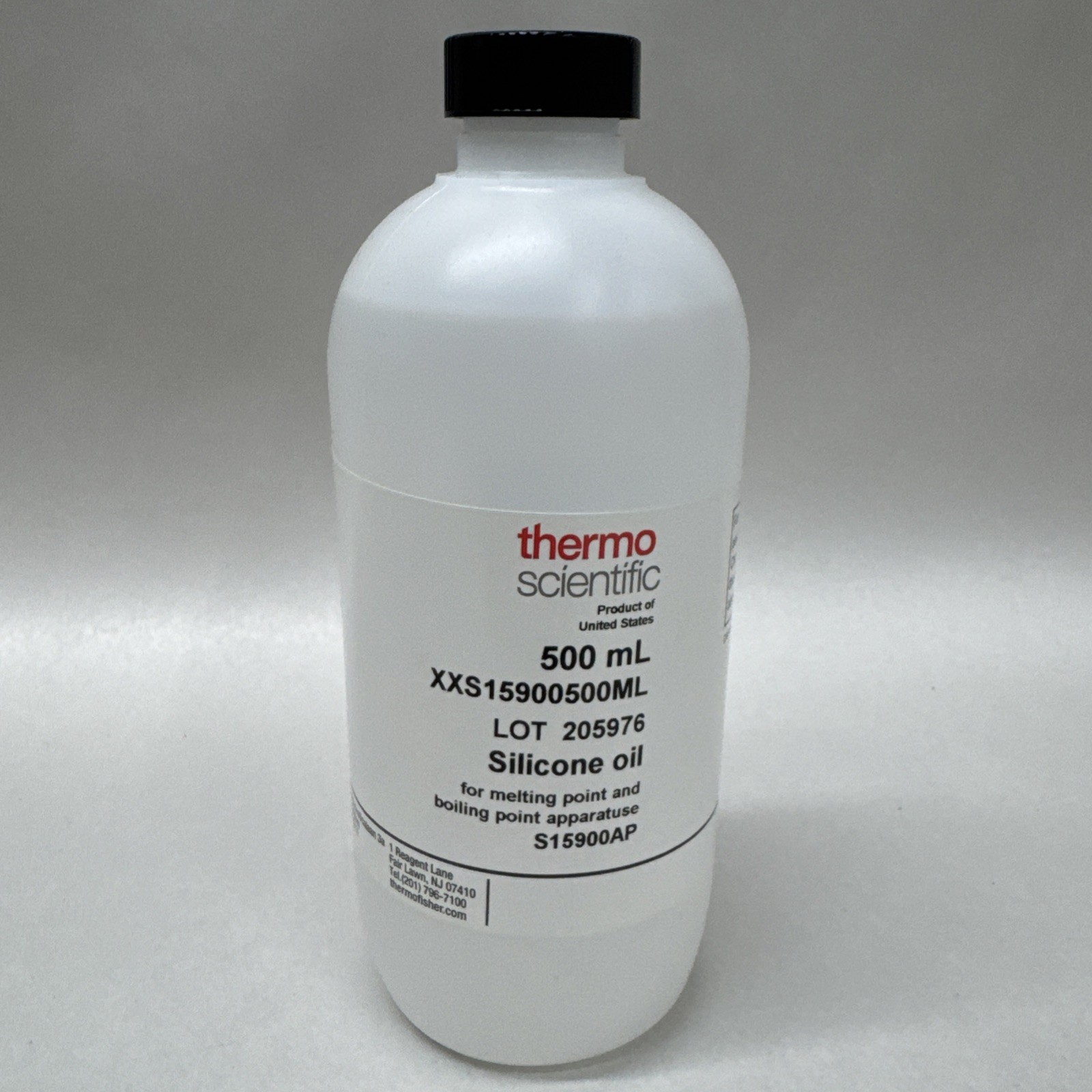 THERMO SCIENTIFIC Laboratory 500mL Silicone Oil S159500 NEW For Oil Baths