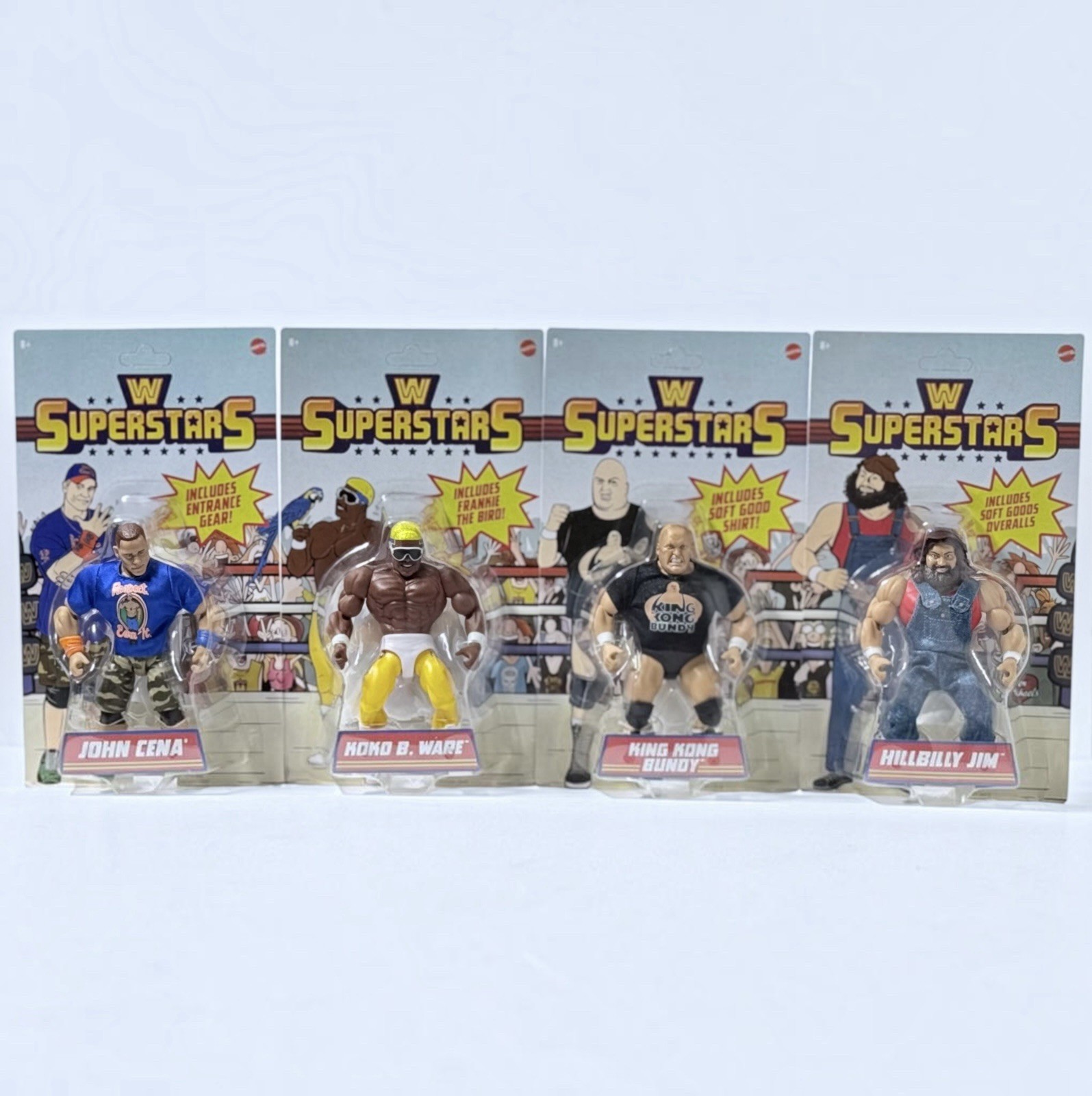 WWE Superstars Series 19 Complete Set John Cena Koko B Bundy Hillbilly Jim 2026
