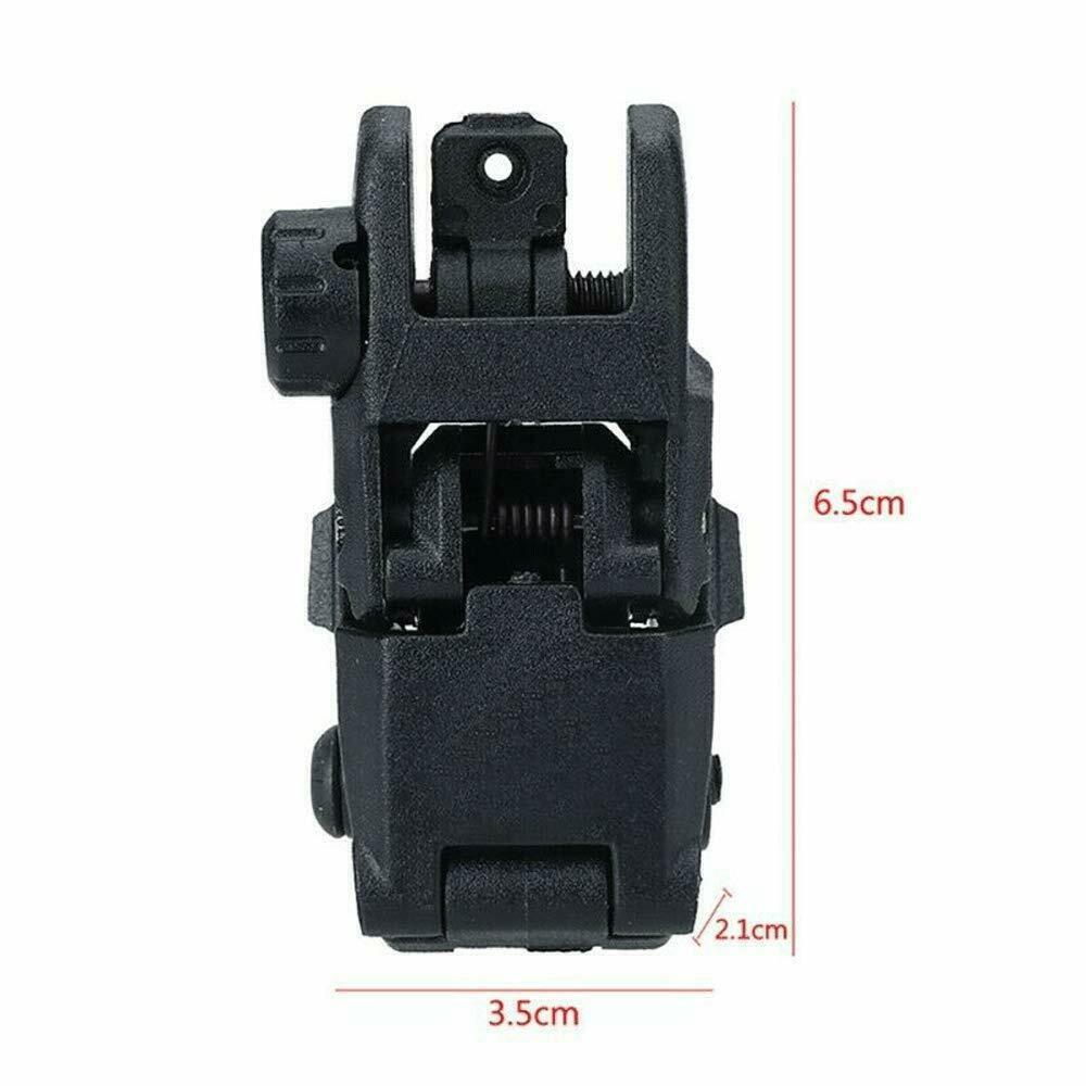 1-4 Set Premium Pair Flip-up Tactical Sight Nylon Folding Sights Front&Rear Set